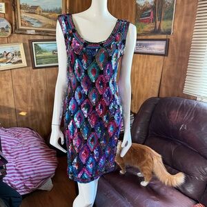 Silk Sequin Dress